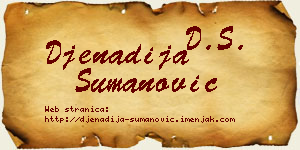 Đenadija Šumanović vizit kartica